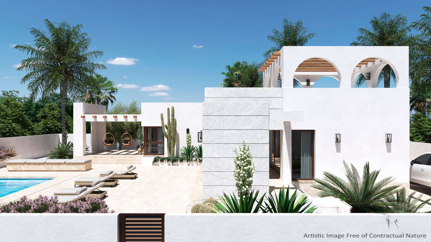 Splendid new single storey villa with swimming pool in Ciudad Quesada