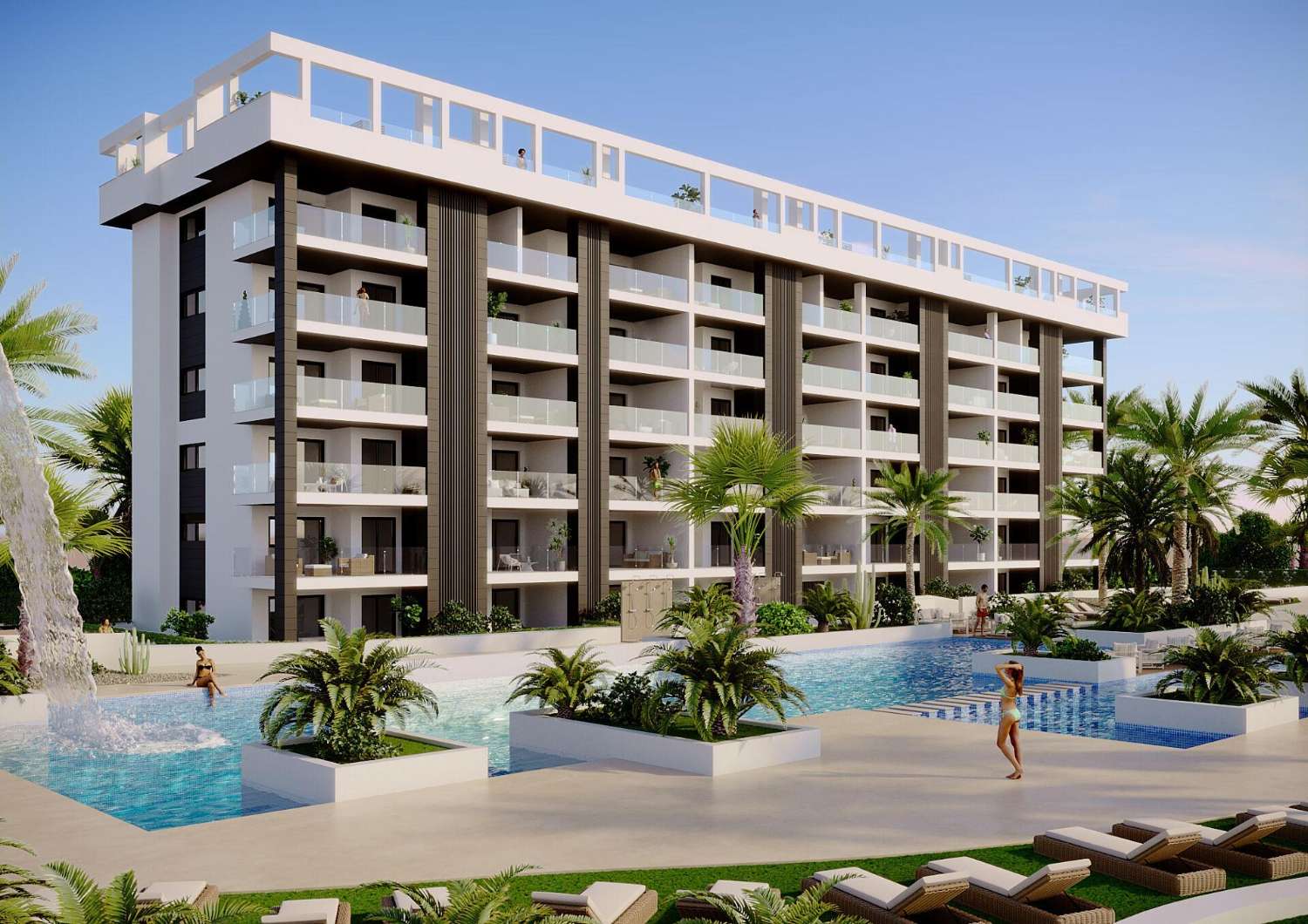 Apartments mit Meerblick in La Mata, Torrevieja