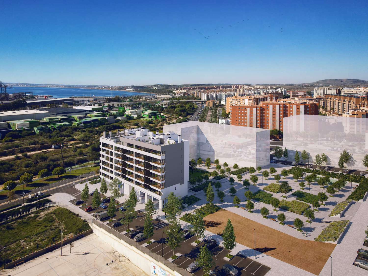 Новий житловий будинок з видом на море в Аліканте