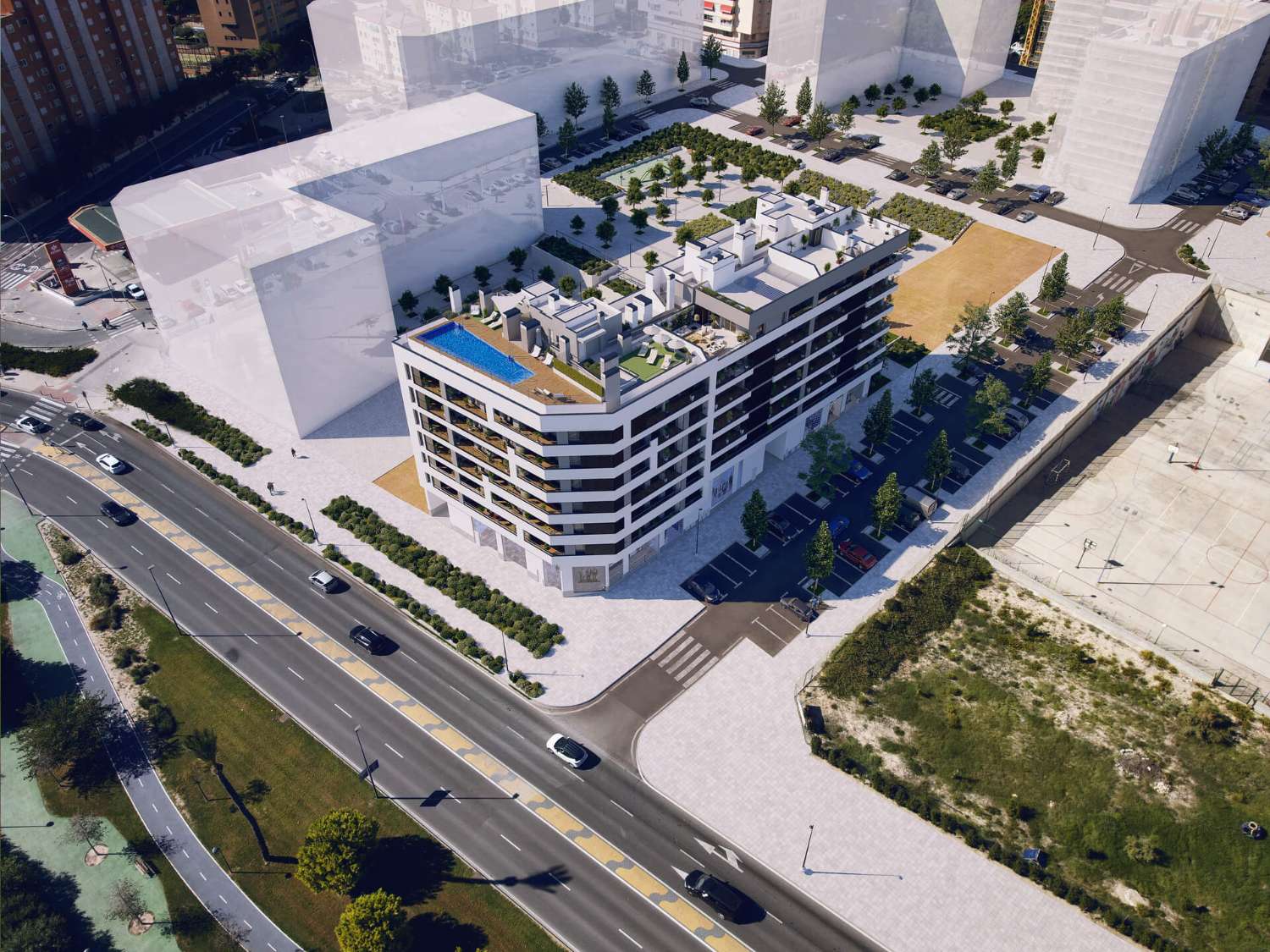 Новий житловий будинок з видом на море в Аліканте